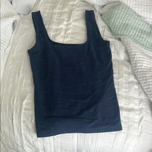 Abercrombie & Fitch Blue Fitted Tank Top